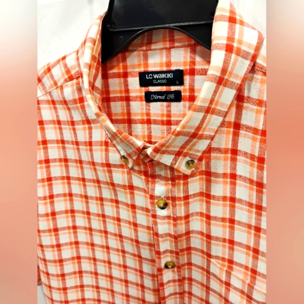 3@$21 Deals, Mens Checkered Button Down